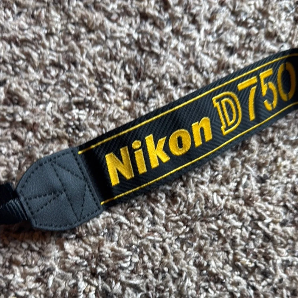 Nikon Black and Yellow Camera Strap